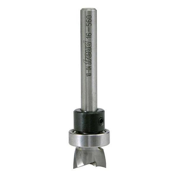 16-560 Mortising Router Bit with Top Bearing - 1/4" SH - 1/2" D - 5/16"